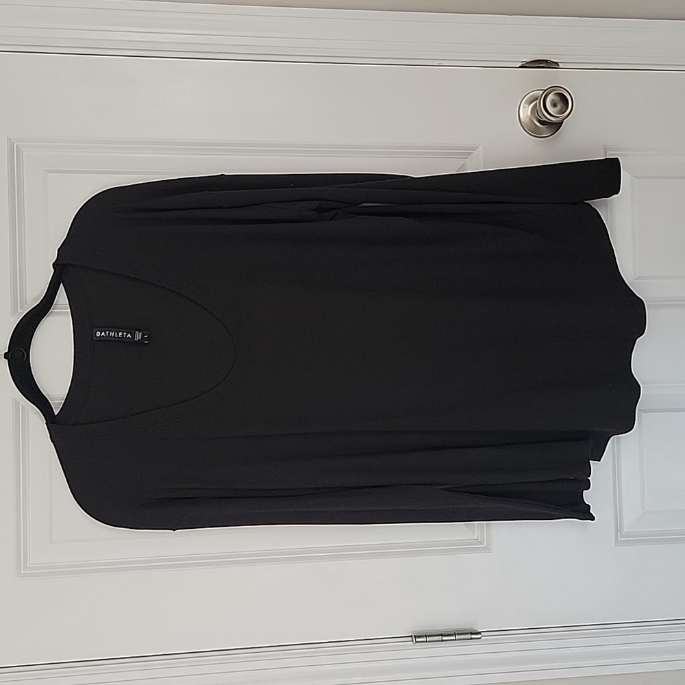 Athleta Cloudlight Stratus ribbed long sleeve top - black - sz Large